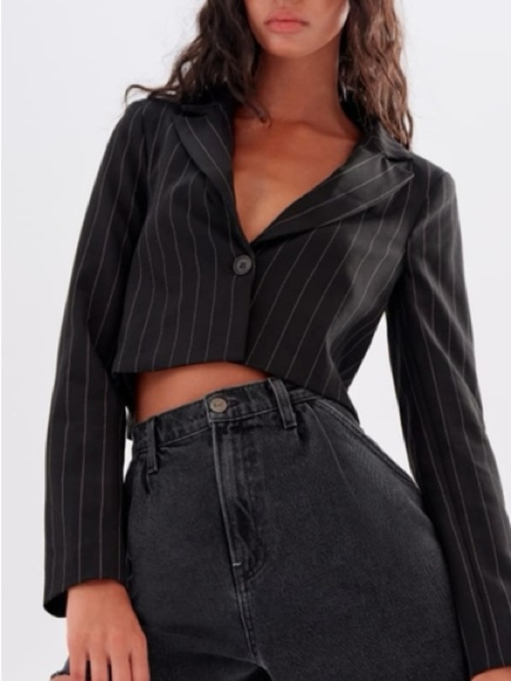 Reformation Isabelle High Rise Pleated Jean Shorts